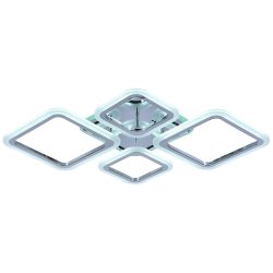 Светодиодная диммируемая люстра с ПДУ Profit Light 8075/2+2 CHR