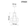 Однофазный светильник на подвесе для трека Novotech Zelle с лампочкой 370423+Lamps E27 P45