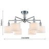 Потолочная люстра с лампочками Favourite Laciness 2611-6P+Lamps E14 Свеча