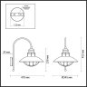 Уличный настенный светильник Odeon Light Dante 4164/1WA