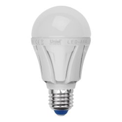 Лампа светодиодная (UL-00002005) Uniel E27 12W 6500K матовая LED-A60 12W/DW/E27/FR PLP01WH