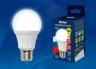 Лампа светодиодная (UL-00002005) Uniel E27 12W 6500K матовая LED-A60 12W/DW/E27/FR PLP01WH