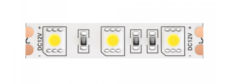 5м. Светодиодная лента теплого цвета 3000К, 14,4W, 12V, 60LED, IP20 Led strip Maytoni 10128