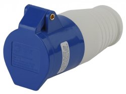 Розетка переносная 213 2Р+РЕ 16А 220В IP44 Эра Б0032861