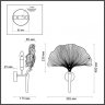 Бра Odeon Light Ventaglio с лампочкой 4870/1W+Lamps E14 Свеча