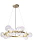 Подвесная люстра Crystal Lux с поддержкой Алиса AGATA SP15 V2 GOLD/TRANSPARENTE-А