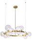 Подвесная люстра Crystal Lux с поддержкой Алиса AGATA SP15 V2 GOLD/TRANSPARENTE-А