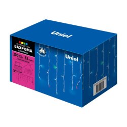 Светодиодная гирлянда (UL-00002271) Uniel бахрома 230V разноцветный ULD-B3010-200/SWK Multi IP67