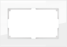 Рамка для двойной розетки (белый,стекло) Werkel W0081101