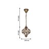 Подвесной светильник с лампочкой Favourite Fes 1382-1P+Lamps E14 Свеча