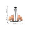 Подвесная люстра с лампочками Favourite Pfefferling 2364-6P+Lamps E14 Свеча