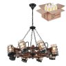 Подвесная люстра с лампочками Velante 561-703-08+Lamps E27 Свеча