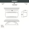 Уличный настенный светильник Fumagalli Francy 1A1.000.000.WYF1R
