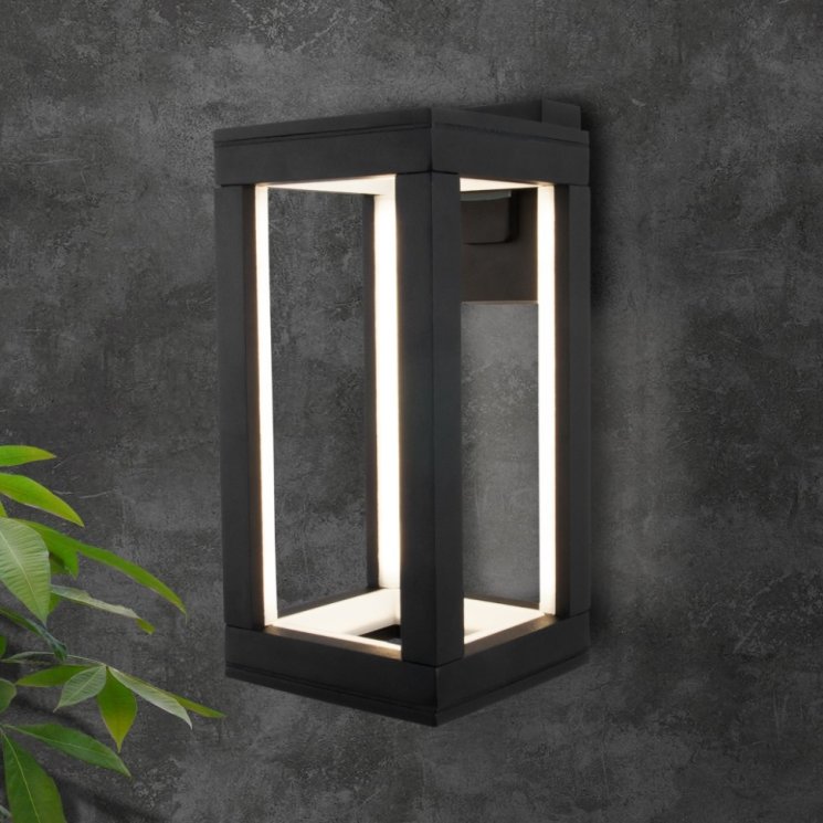 Уличный светодиодный светильник Elektrostandard Frame IP54 1527 TECHNO LED черный (a051855)
