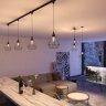 Однофазный светильник на подвесе для трека Novotech Zelle с лампочкой 370421+Lamps E27 P45