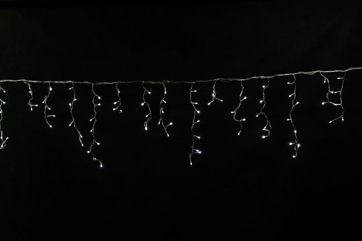 5х0,6м. Гирлянда бахрома с контроллером 180LED (белый) A-056 WT Sneha 1098755
