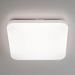 Потолочный светодиодный светильник с пультом ДУ (инфракрасный) и RGB подсветкой Citilux Симпла CL714K480G