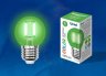 Светодиодная лампа E27 5W (зеленый) Air color Uniel LED-G45-5W-GREEN-E27 GLA02GR (UL-00002988)