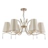 Подвесная люстра Crystal Lux с лампочками RENATA RENATA SP6 GOLD+Lamps E14 Свеча