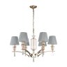 Подвесная люстра с лампочками Favourite Sade 2690-6P+Lamps E14 Свеча