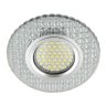 Встраиваемый светильник с LED подсветкой Fametto Luciole DLS-L143 Gu5.3 Glassy/Clear (UL-00003883)