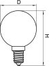 Филаментная лампа E27 6W 4000K (белый) G50 LED Lightstar 933824
