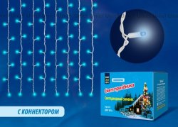Уличная светодиодная гирлянда (UL-00001358) Uniel занавес 220V синий ULD-C2030-240/TWK BLUE IP67