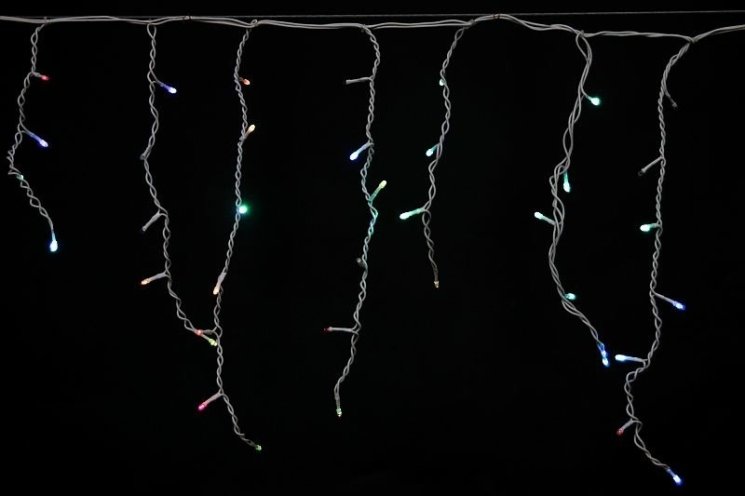 5х0,6м. Гирлянда бахрома влагозащищенная 180LED (RGB) A-056R Sneha 1112295