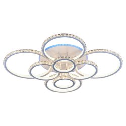 Светодиодная люстра с пультом Profit Light 8052/8 WHT 480W+11W RGB