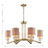 Подвесная люстра с лампочками Favourite Rocca 2689-6P+Lamps E14 Свеча