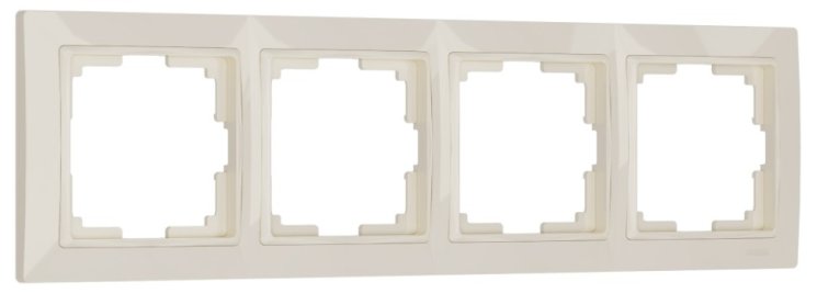 Рамка на 4 поста (слоновая кость, basic) Werkel W0042003