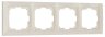 Рамка на 4 поста (слоновая кость, basic) Werkel W0042003
