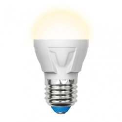 Светодиодная лампа E27 7W 3000K (теплый) Uniel LED-G45 7W-WW-E27-FR PLP01WH (UL-00002420)