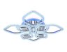Потолочная светодиодная люстра с пультом д/у Ambrella light Ice FA283