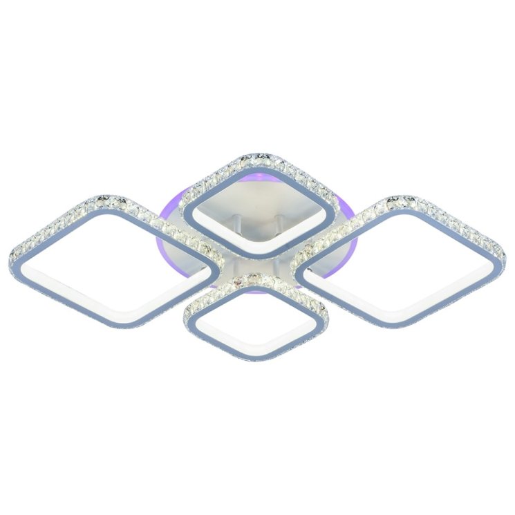Светодиодная люстра с пультом ДУ и диммером Profit Light 8010/2+2 WHT