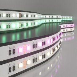 5м. Светодиодная лента белого и RGB цвета 4200К 5050, 24W , 24V, 60LED, IP20 Elektrostandard (a053702)