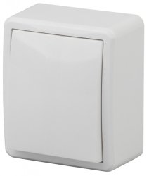 Выключатель одноклавишный с подсветкой ЭРА Эксперт 10AX 250V 11-1202-01 Б0020657