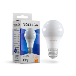Светодиодная лампа E27 9W 2800К (теплый) Simple Voltega 8343