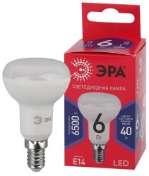 Лампа светодиодная ЭРА E14 6W 6500K матовая R50-6W-865-E14 R Б0045335