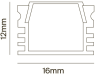 2м. Встраиваемый алюминиевый профиль для светодиодной ленты Maytoni Led strip ALM006S-2M