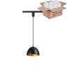 Однофазный светильник на подвесе для трека Novotech Veterum с лампочкой 370562+Lamps E27 P45