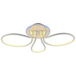 Потолочная светодиодная люстра с пультом ДУ Profit Light 6009/2+2A WHT