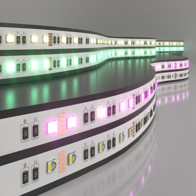 5м. Светодиодная лента теплого и RGB цвета 3300К 5050, 24W , 24V, 60LED, IP20 Elektrostandard (a053701)
