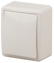 Выключатель одноклавишный с подсветкой ЭРА Эксперт 10AX 250V 11-1202-02 Б0020658
