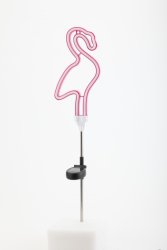 Садовый неоновый светильник Фламинго на солнечной батарее Эра ERASF012-30 (Б0044238)