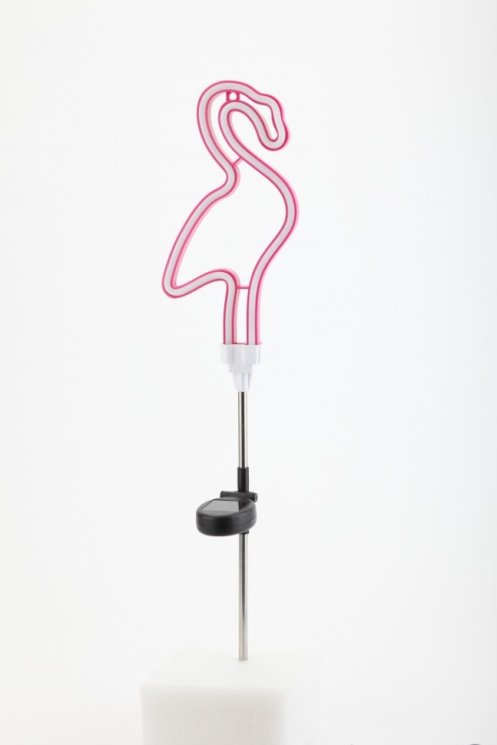 Садовый неоновый светильник Фламинго на солнечной батарее Эра ERASF012-30 (Б0044238)