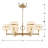 Подвесная люстра с лампочками Favourite Mateo 2634-6P+Lamps E14 Свеча