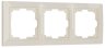 Рамка на 3 поста (слоновая кость, basic) Werkel W0032003