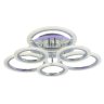 Светодиодная диммируемая люстра с ПДУ Profit Light 8086/3+3 CHR A 108W+8W RGB