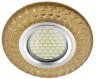 Встраиваемый светильник с LED подсветкой Fametto Luciole DLS-L144 Gu5.3 Glassy/Gold (UL-00003888)